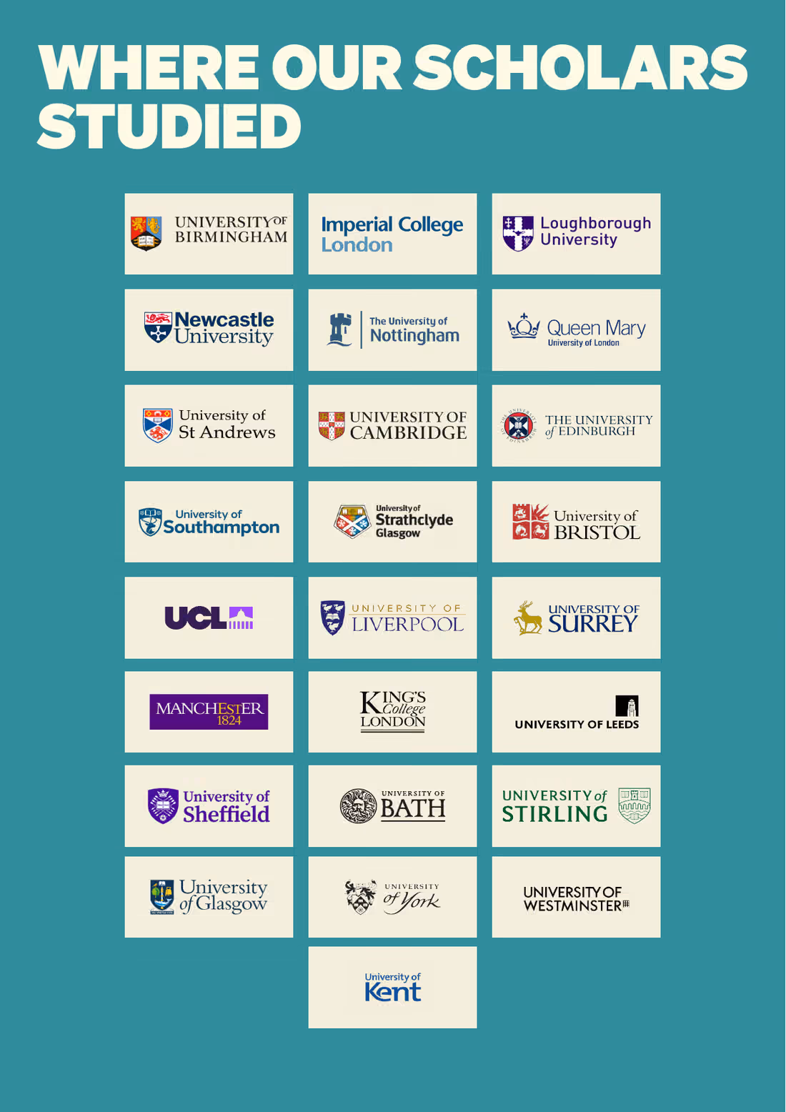 Page 4: WHERE OUR SCHOLARS