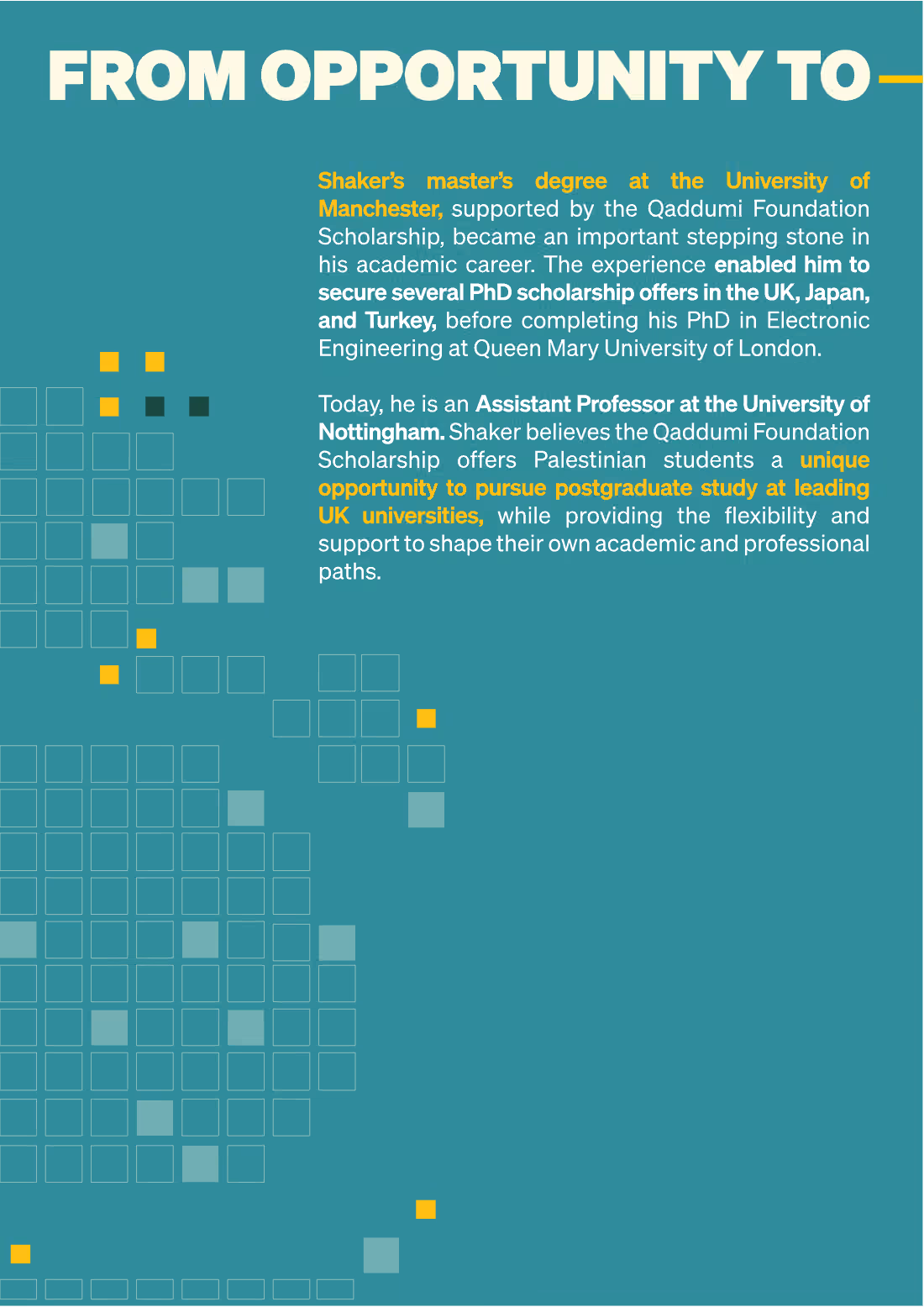 Page 5: FROM OPPORTUNITY TO