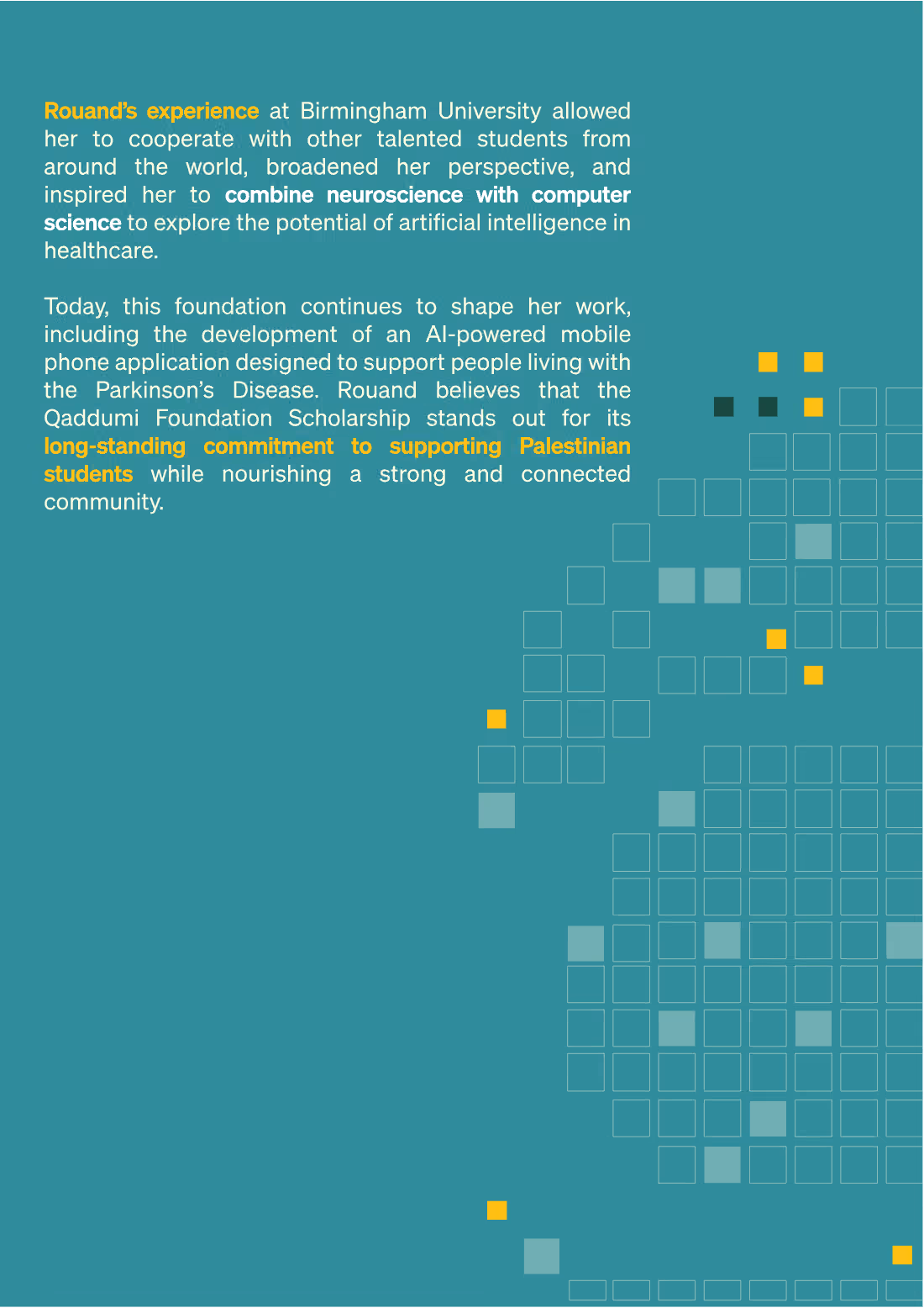 Page 18: Rouand’s experience at Birmingham University allowed